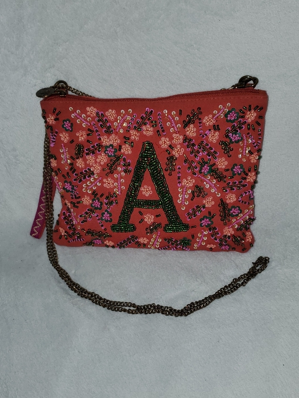 America & Beyond Embellished Crossbody Bag with Monogram A